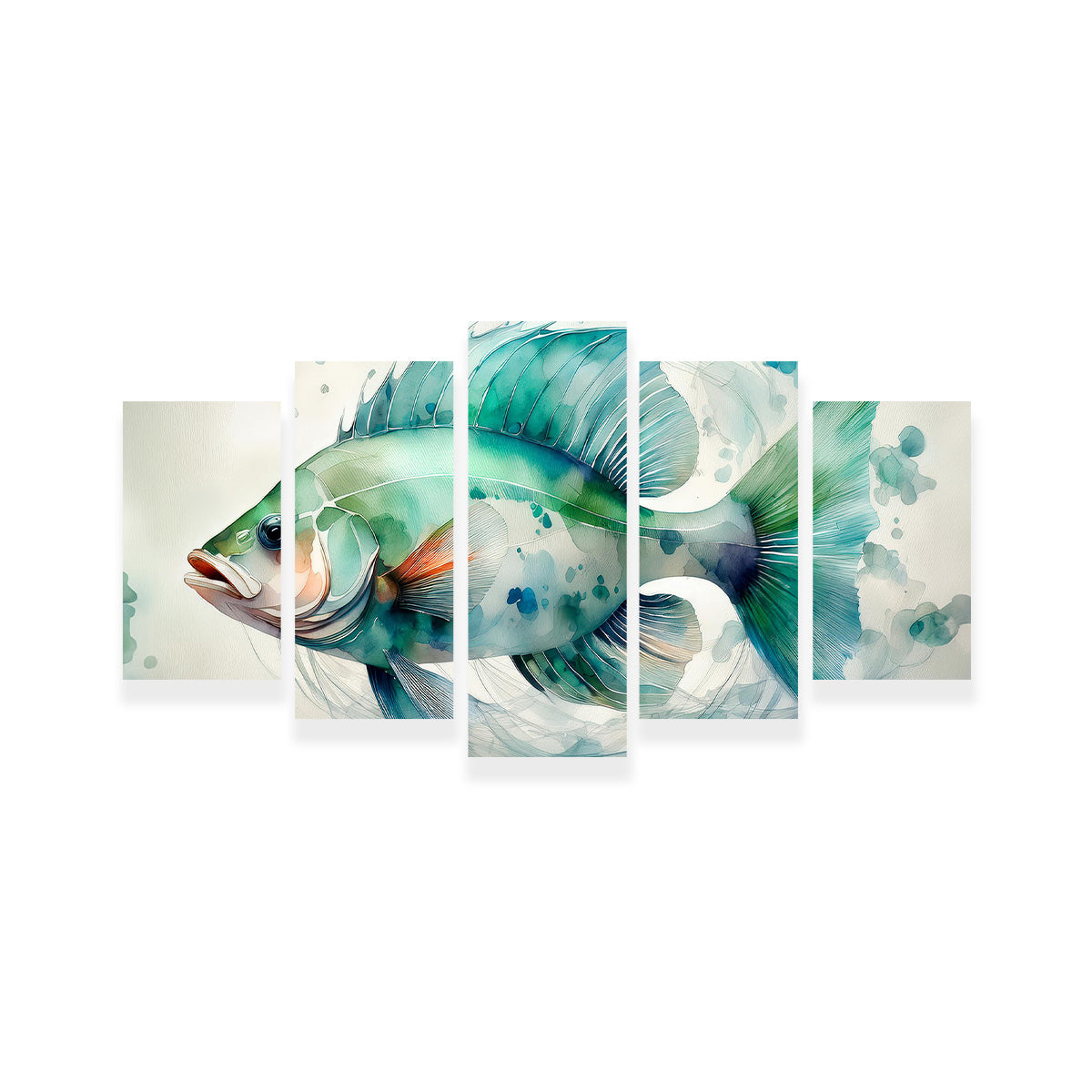 Saltwater Fish Painting Wall Art