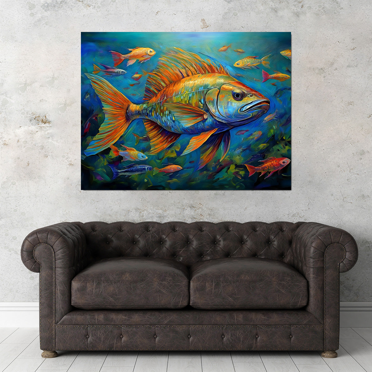 Painting Art of Fish Wall Art