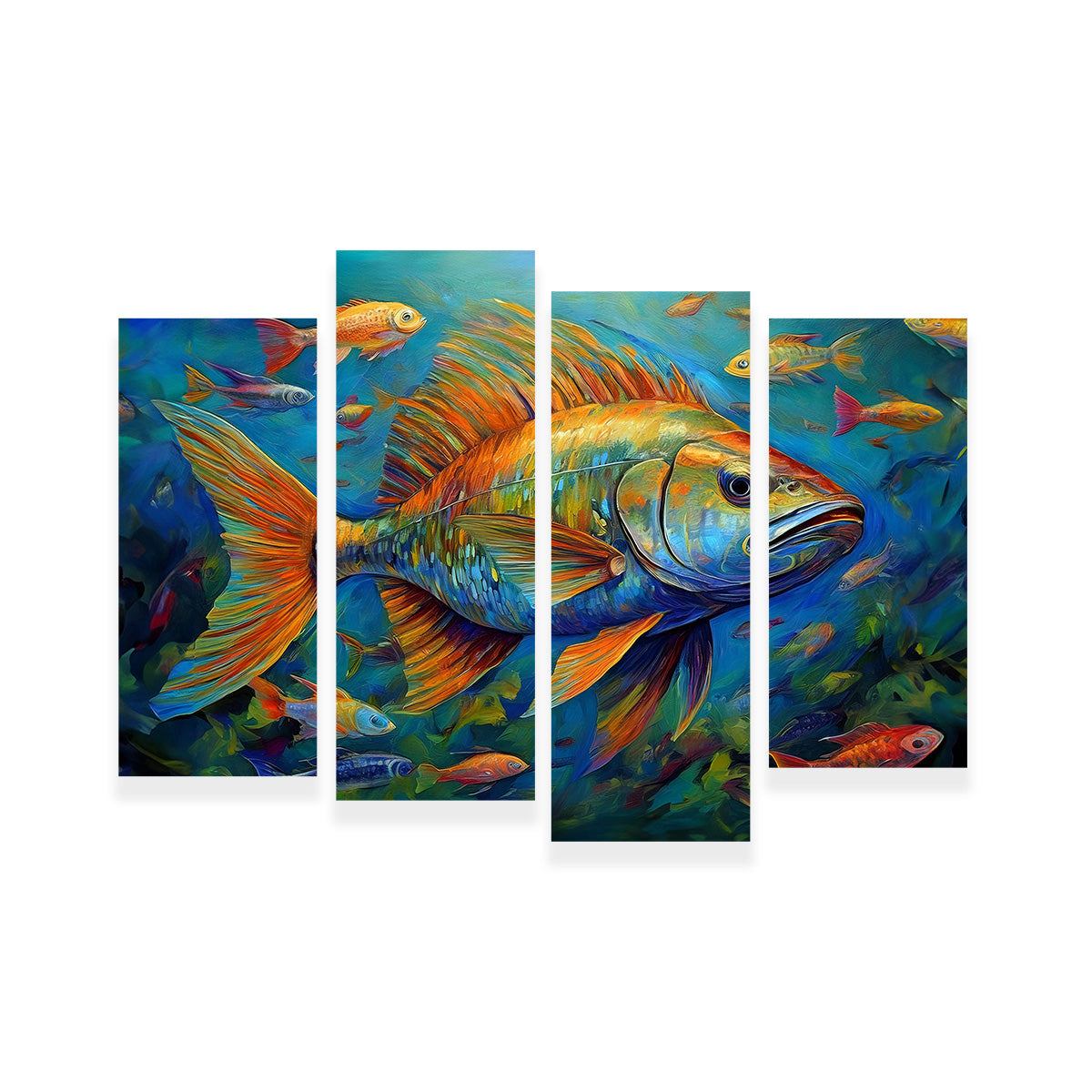 Painting Art of Fish Wall Art