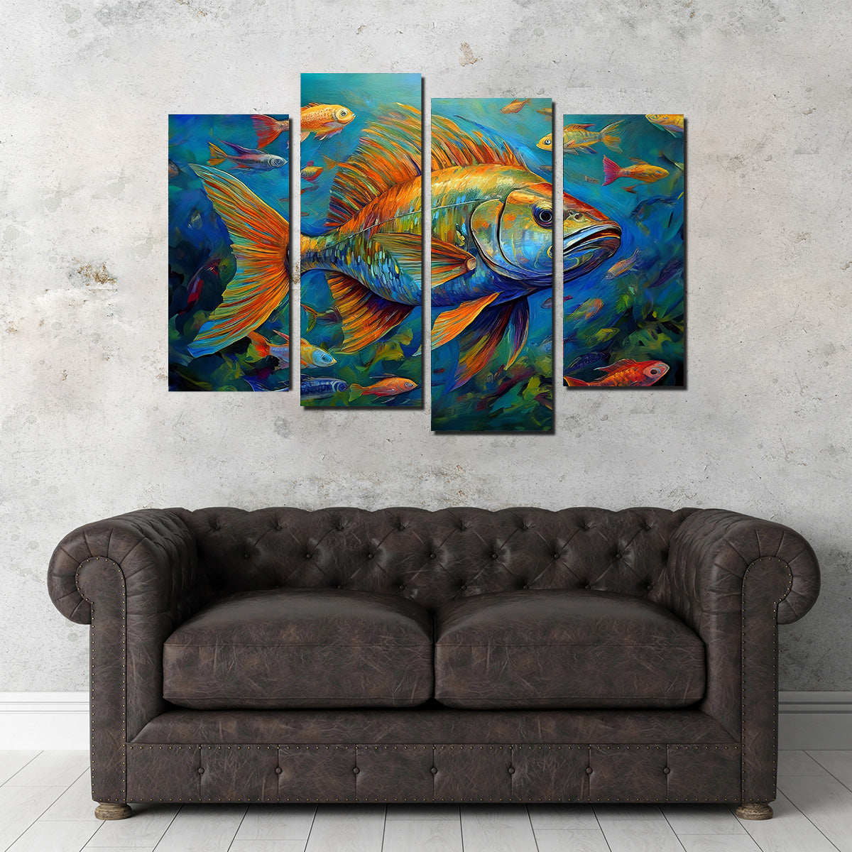 Painting Art of Fish Wall Art