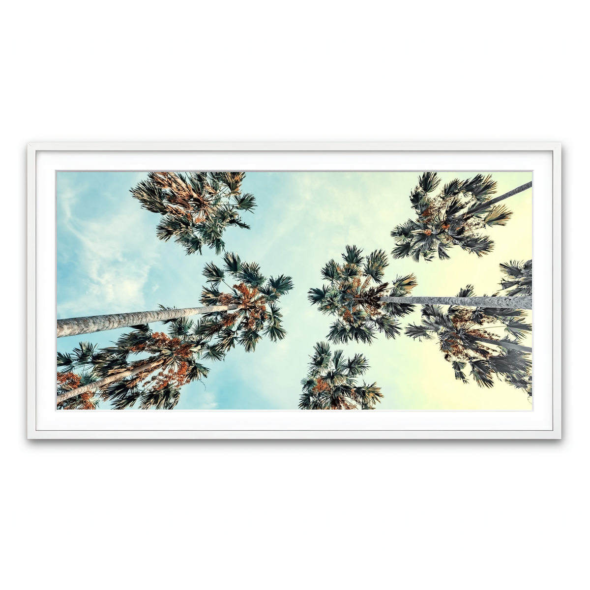 Framed Print 2x1 White