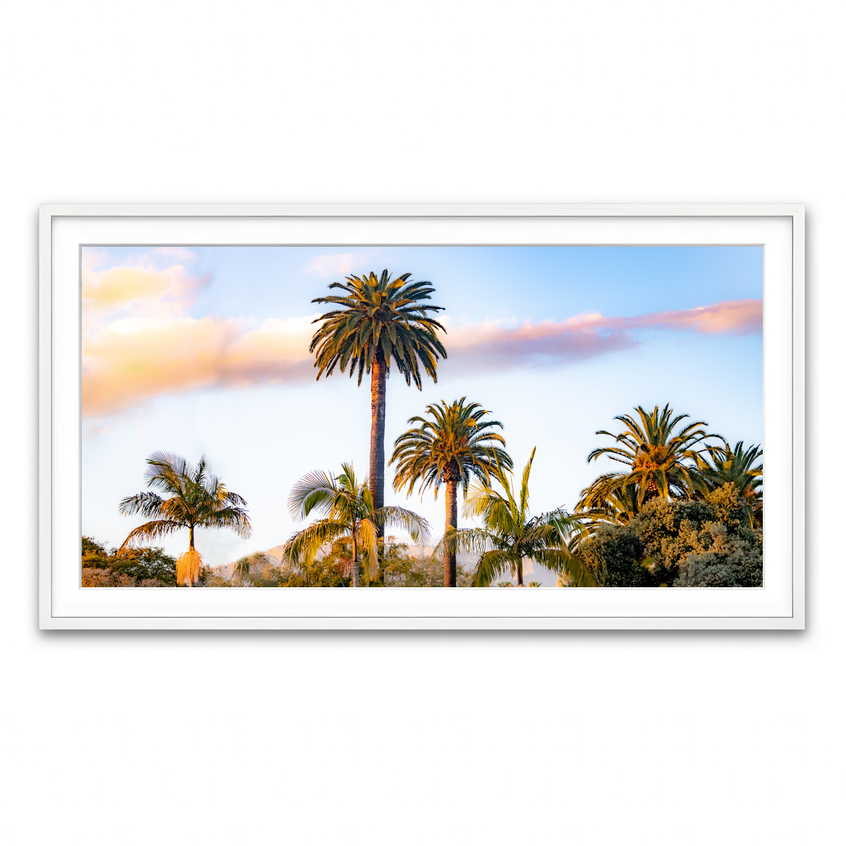 Framed Print 2x1 White