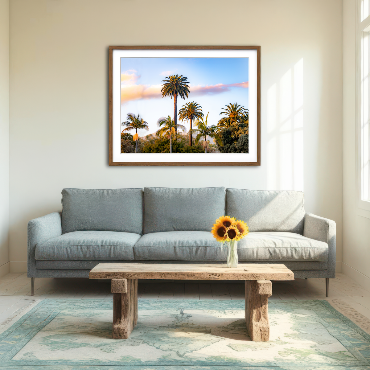 AUTO-MOCKUP ROOM | Palm Trees Wall Art