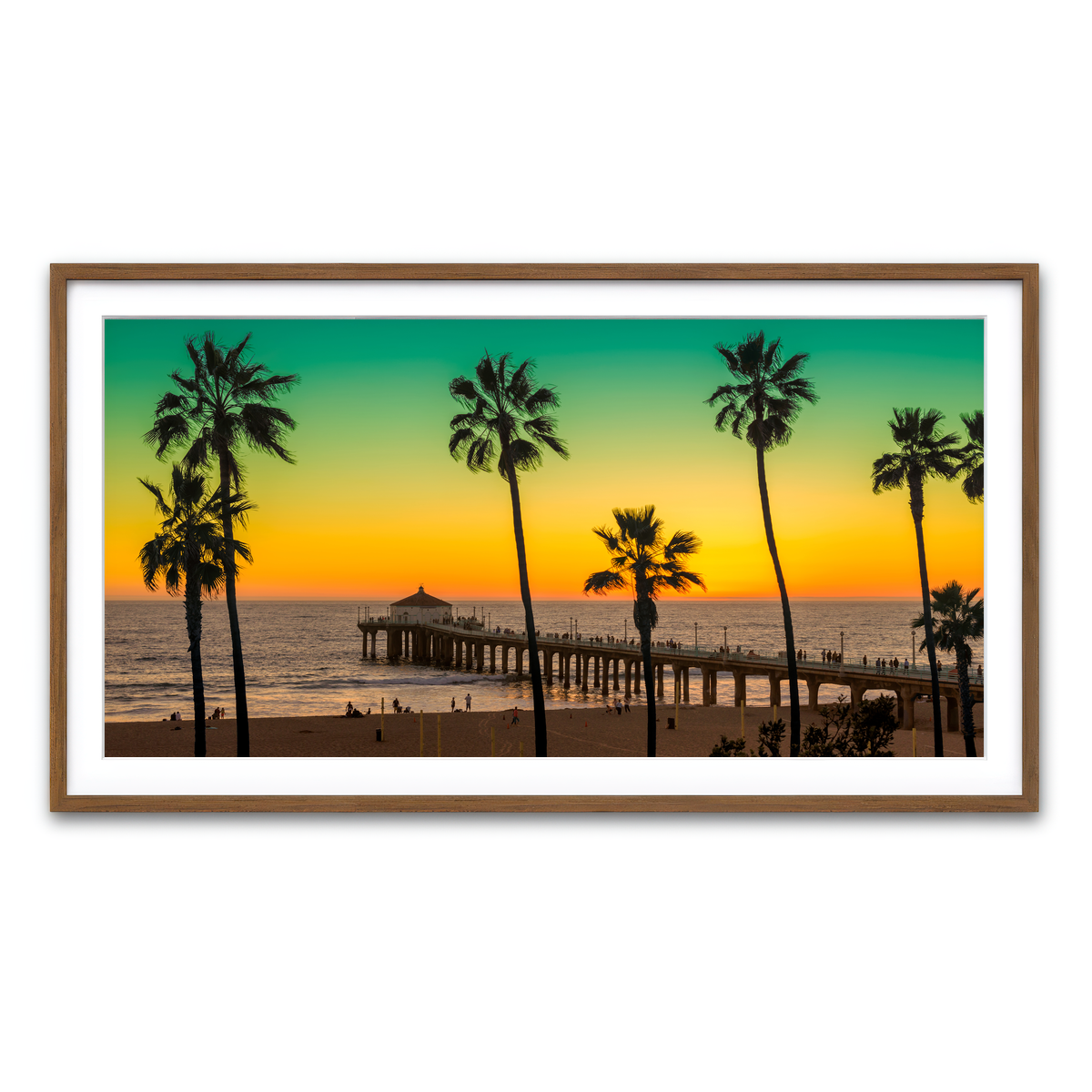 Framed Print 2x1 Walnut