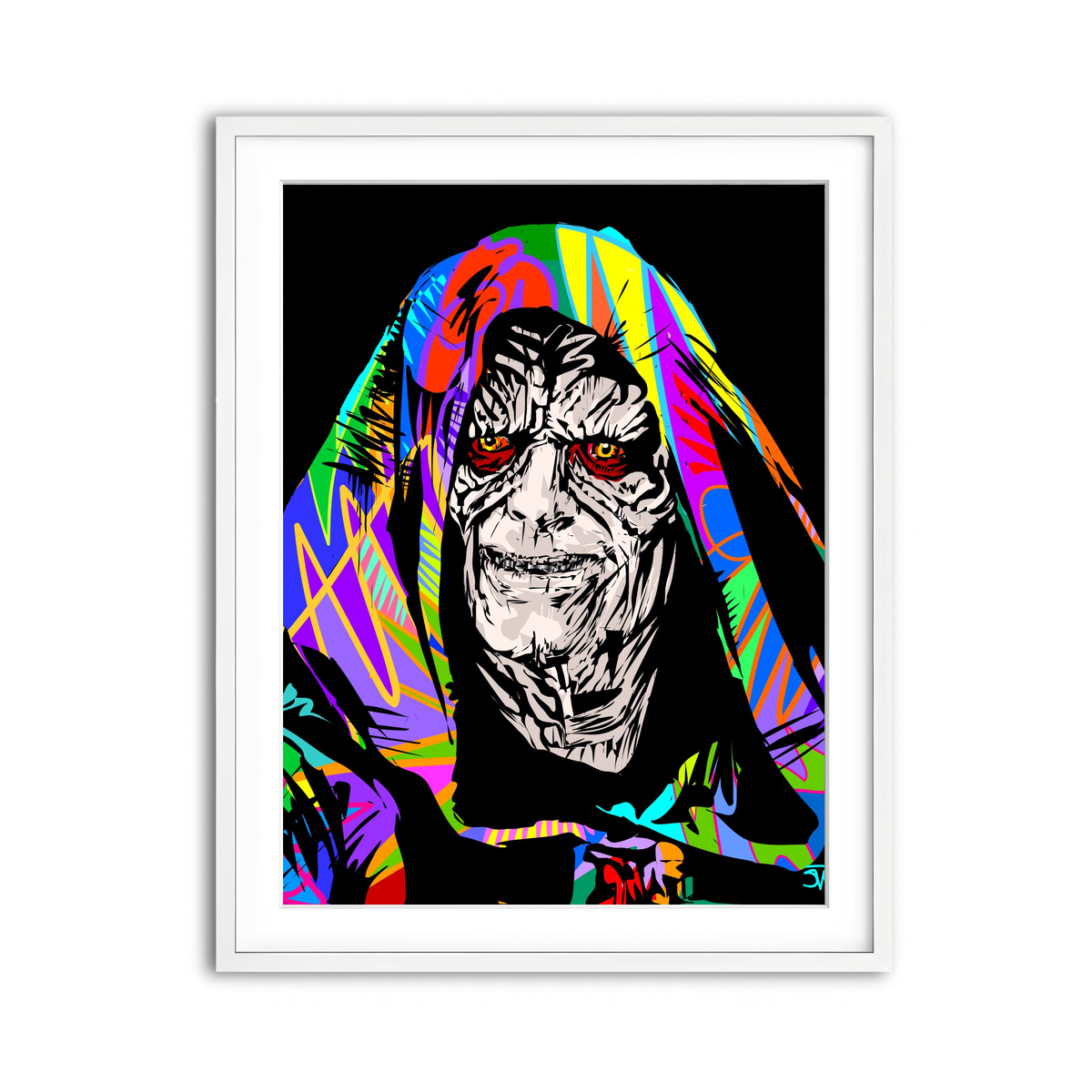 Framed Print 3x4 White