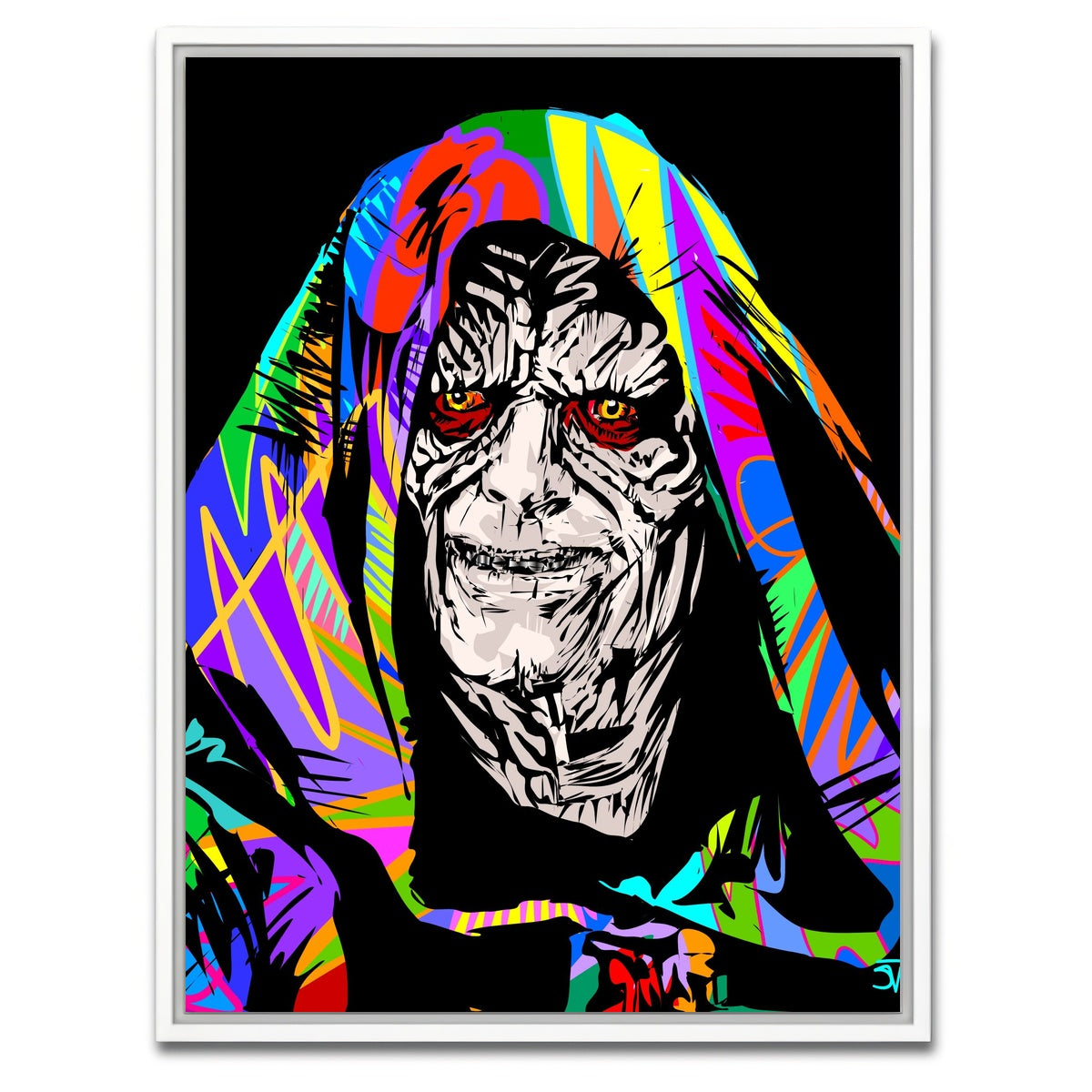 AUTO-MOCKUP WHITE | Palpatine | 1 Piece | White Framed Canvas | group=3x4
