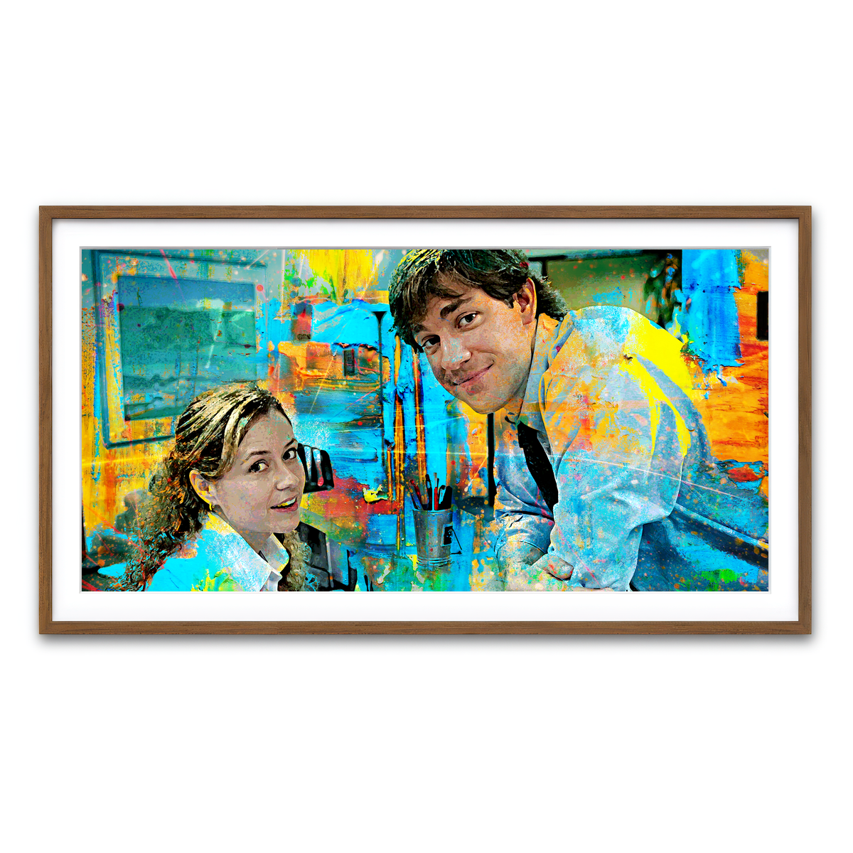 Framed Print 2x1 Walnut