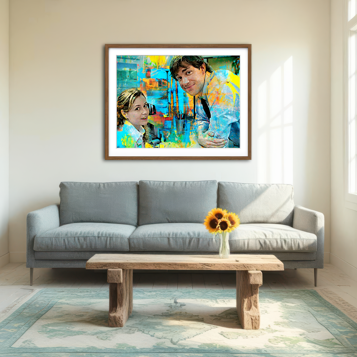AUTO-MOCKUP ROOM | Pam & Jim Wall Art