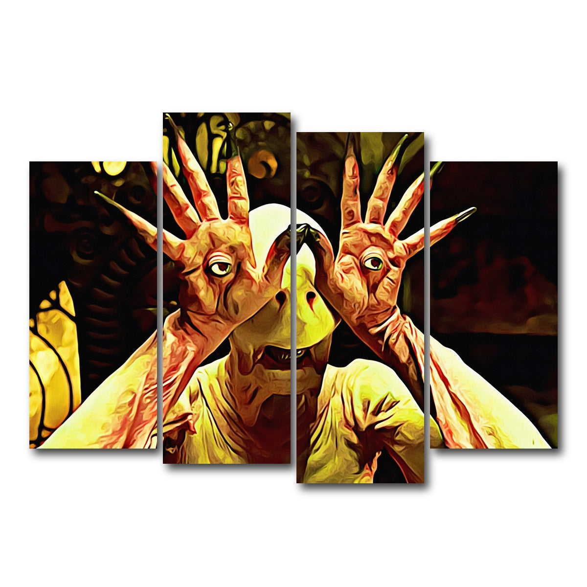 AUTO-MOCKUP WHITE | Pan's labyrinth | 4 Piece | Gallery Wrap Canvas | group=4_normal