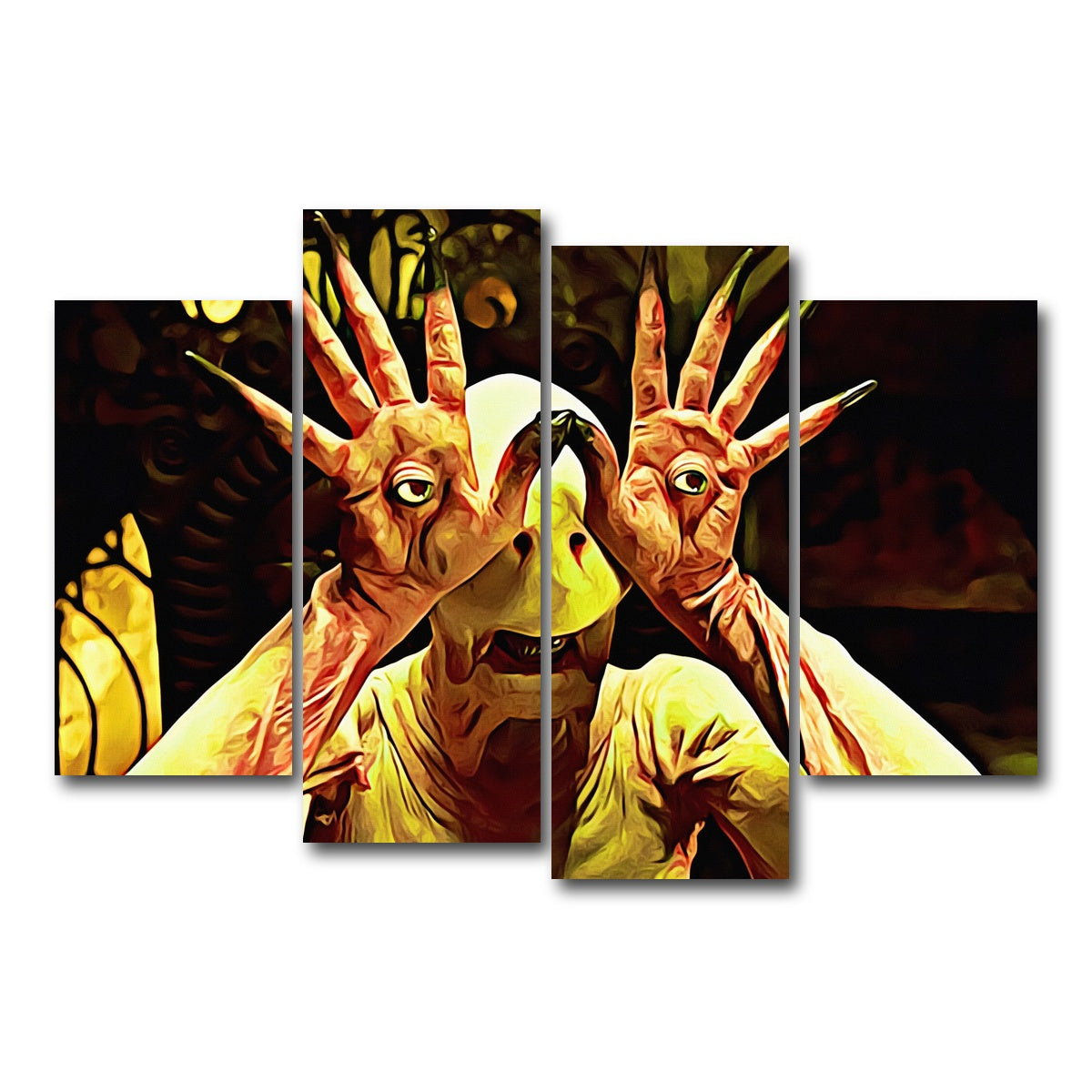 AUTO-MOCKUP WHITE | Pan's labyrinth | 4 Piece | Gallery Wrap Canvas | group=4_short