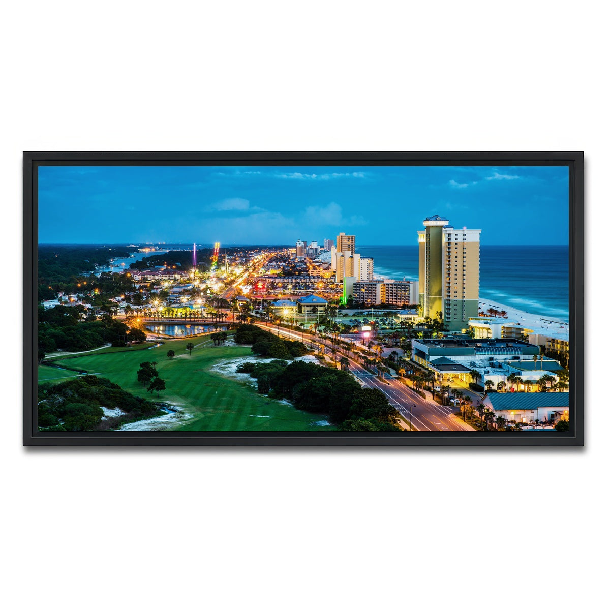 AUTO-MOCKUP WHITE | Panama City Beach | 1 Piece | Black Framed Canvas | group=2x1