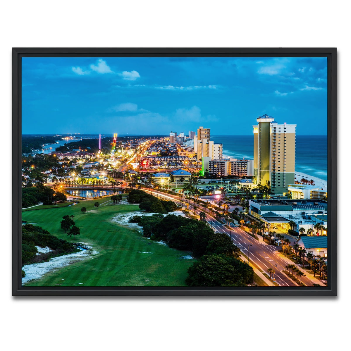 AUTO-MOCKUP WHITE | Panama City Beach | 1 Piece | Black Framed Canvas | group=4x3