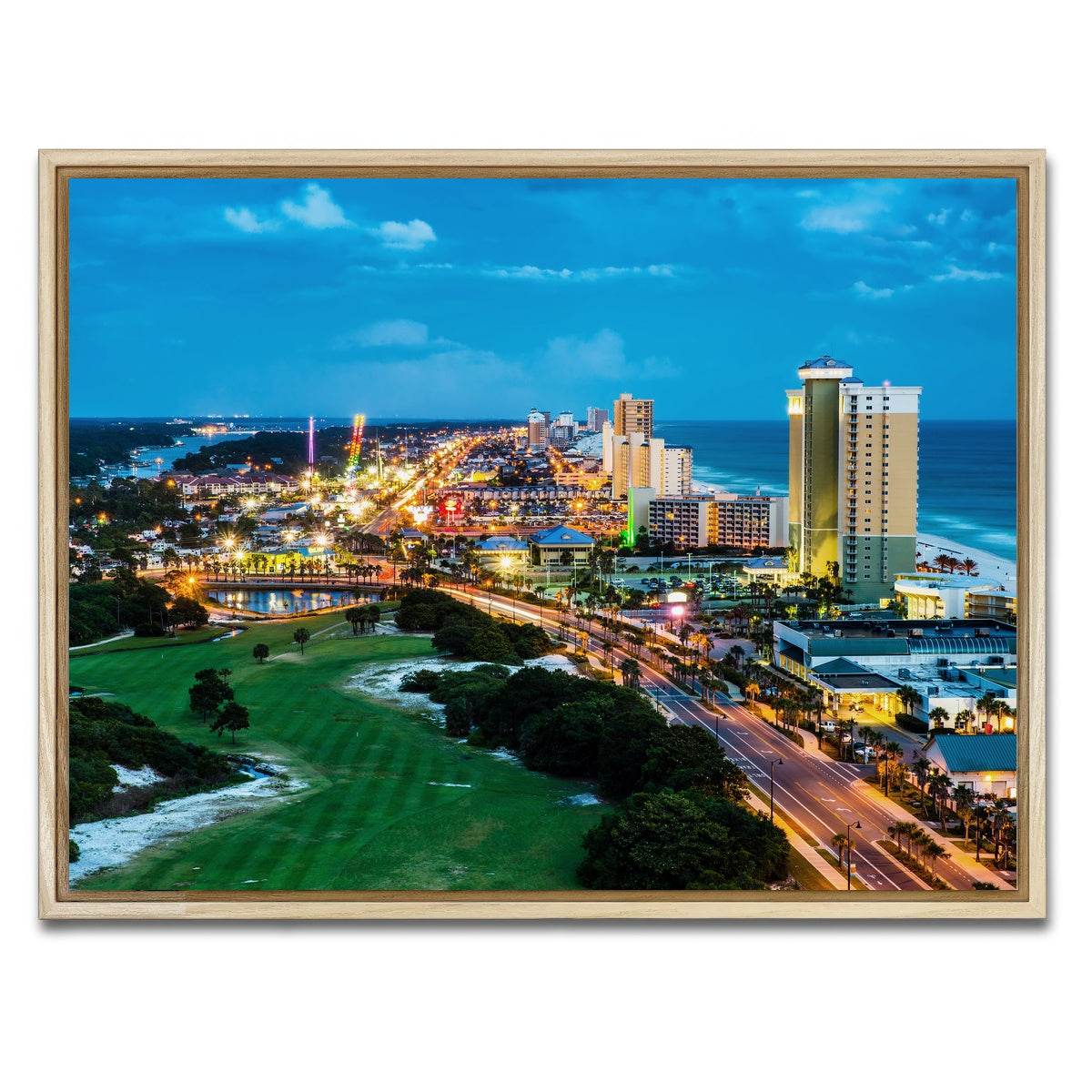AUTO-MOCKUP WHITE | Panama City Beach | 1 Piece | Natural Framed Canvas | group=4x3