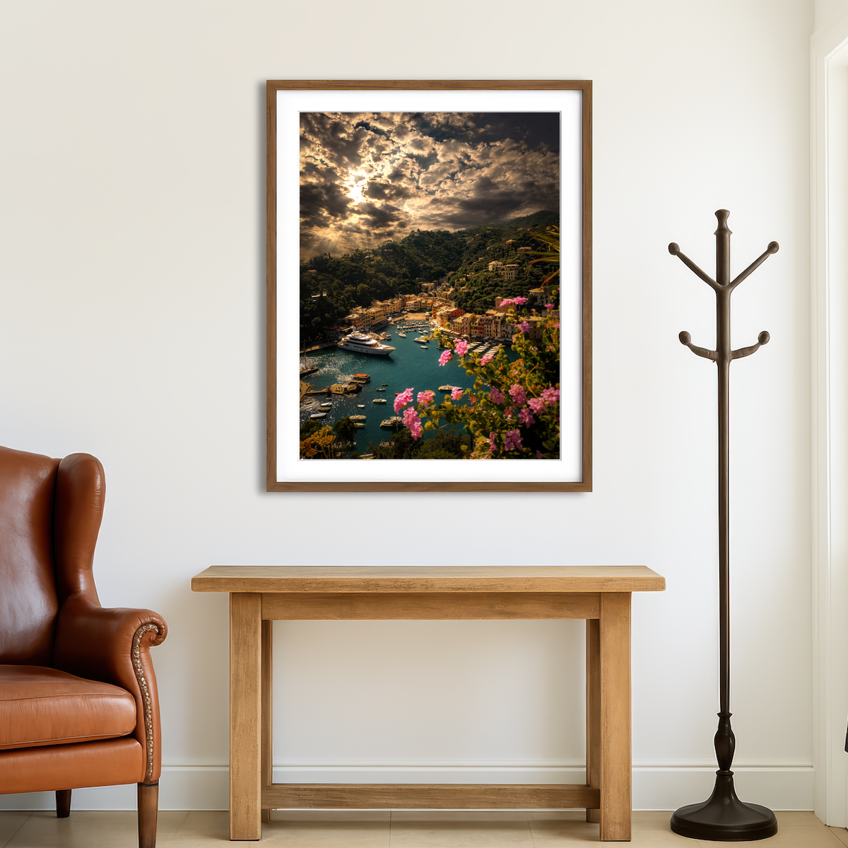 AUTO-MOCKUP ROOM | Panorama Of Portofino Wall Art