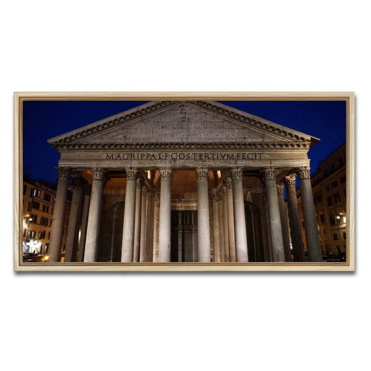 AUTO-MOCKUP WHITE | Pantheon | 1 Piece | Natural Framed Canvas | group=2x1