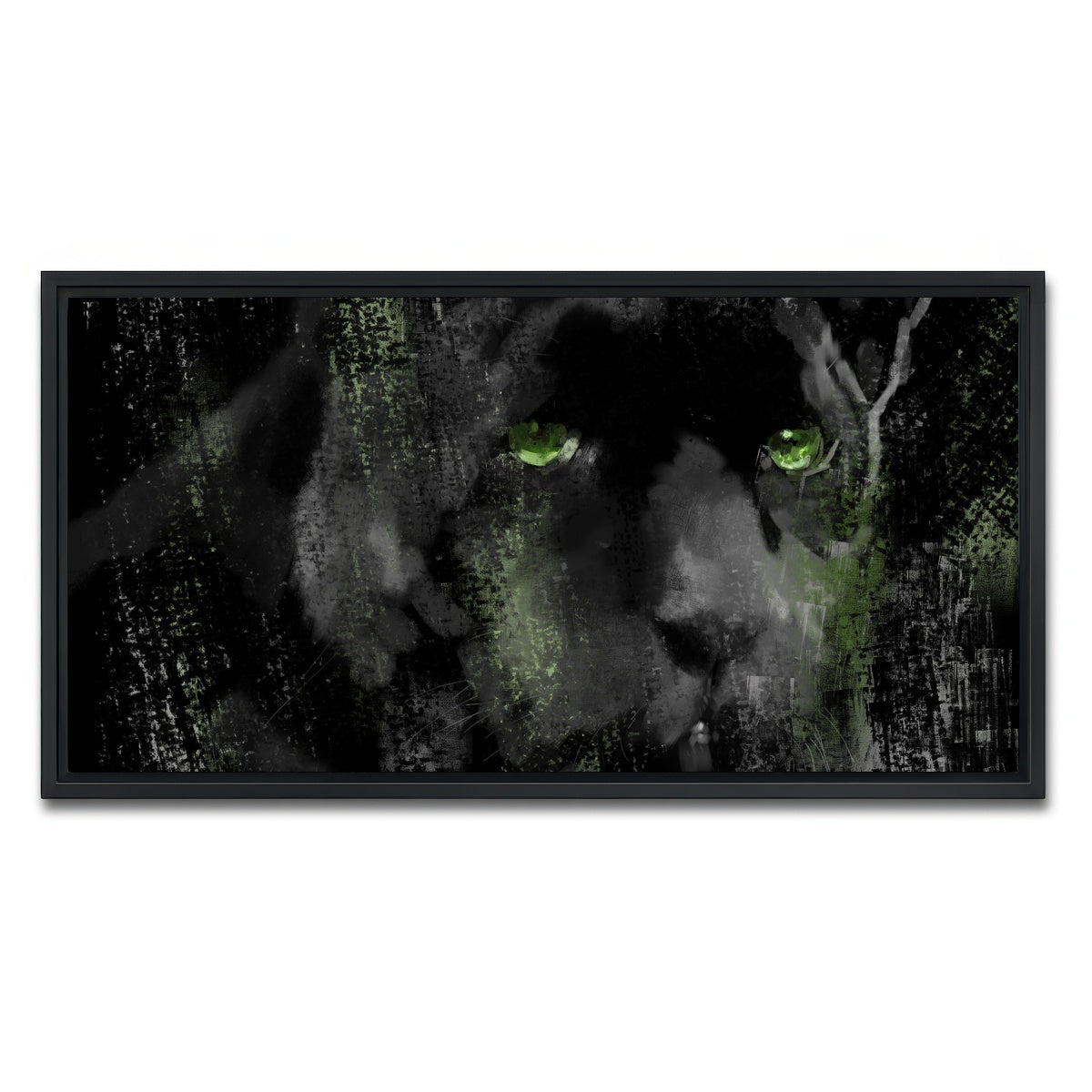 AUTO-MOCKUP WHITE | Panther | 1 Piece | Black Framed Canvas | group=2x1