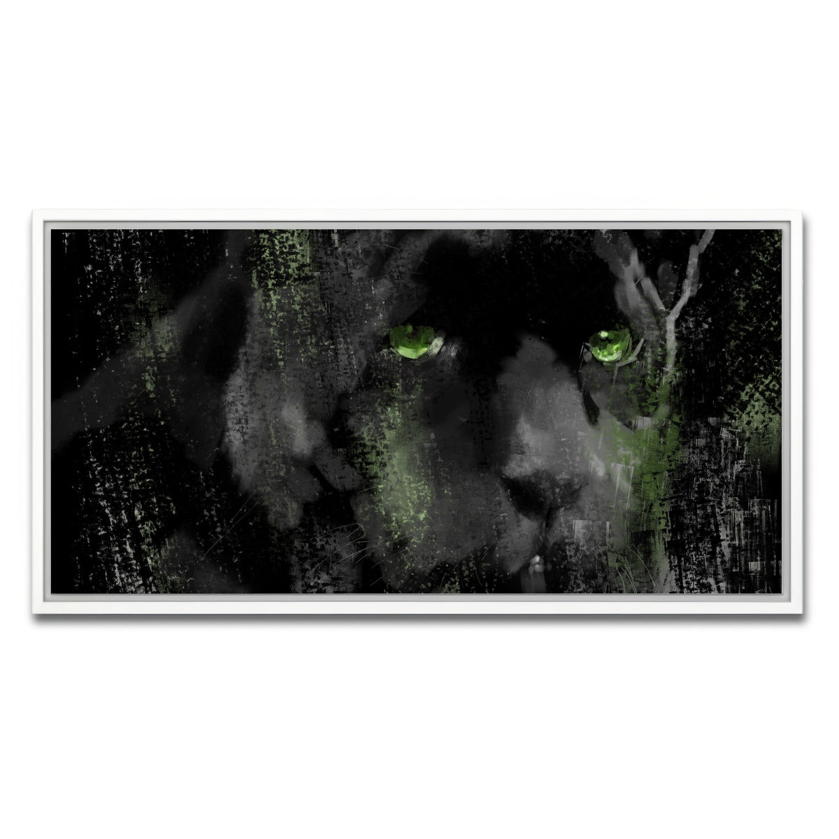 AUTO-MOCKUP WHITE | Panther | 1 Piece | White Framed Canvas | group=2x1