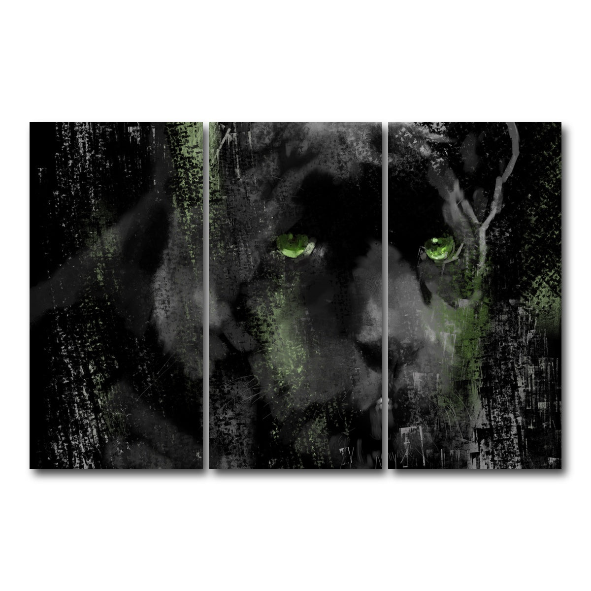 AUTO-MOCKUP WHITE | Panther | 3 Piece | Gallery Wrap Canvas | group=12x24