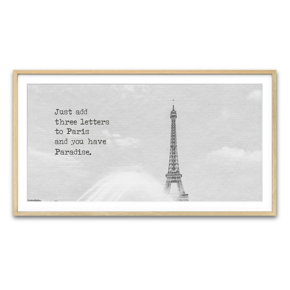 Framed Print 2x1 Natural