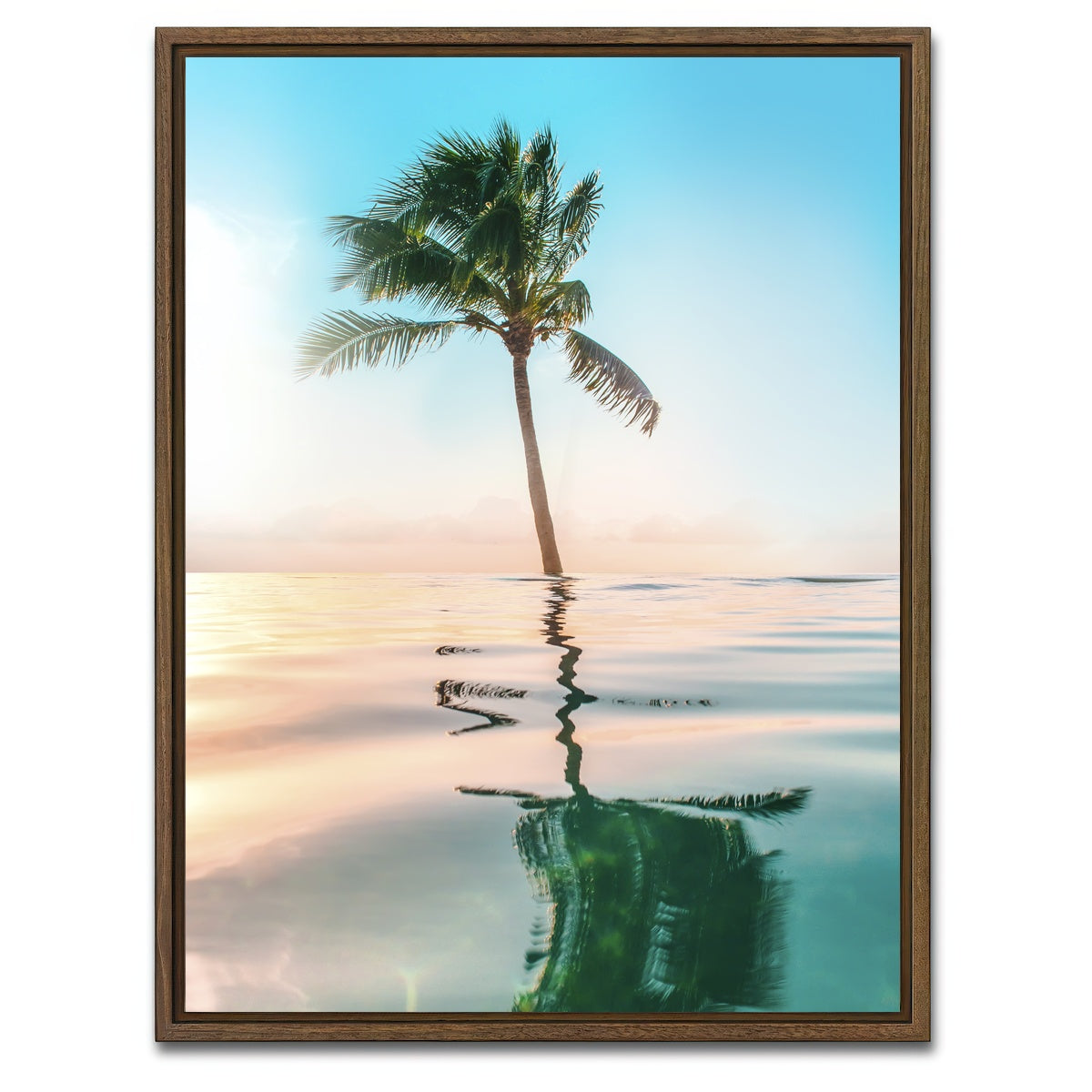 AUTO-MOCKUP WHITE | Paradise | 1 Piece | Walnut Framed Canvas | group=3x4