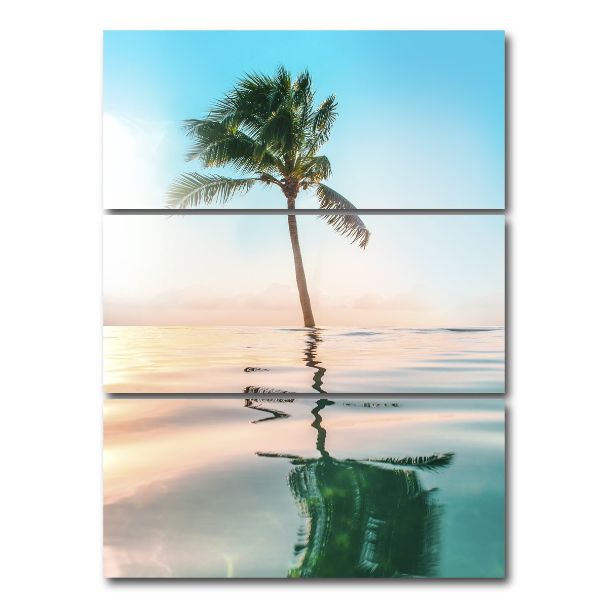 AUTO-MOCKUP WHITE | Paradise | 3 Piece | Gallery Wrap Canvas | group=8x18_stacked