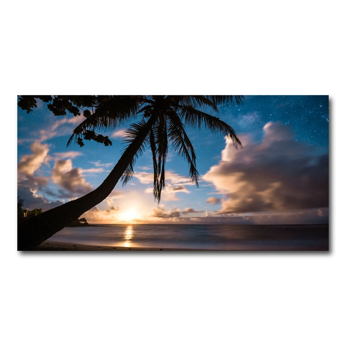 AUTO-MOCKUP WHITE | Paradise at Night | 1 Piece | Gallery Wrap Canvas | group=2x1