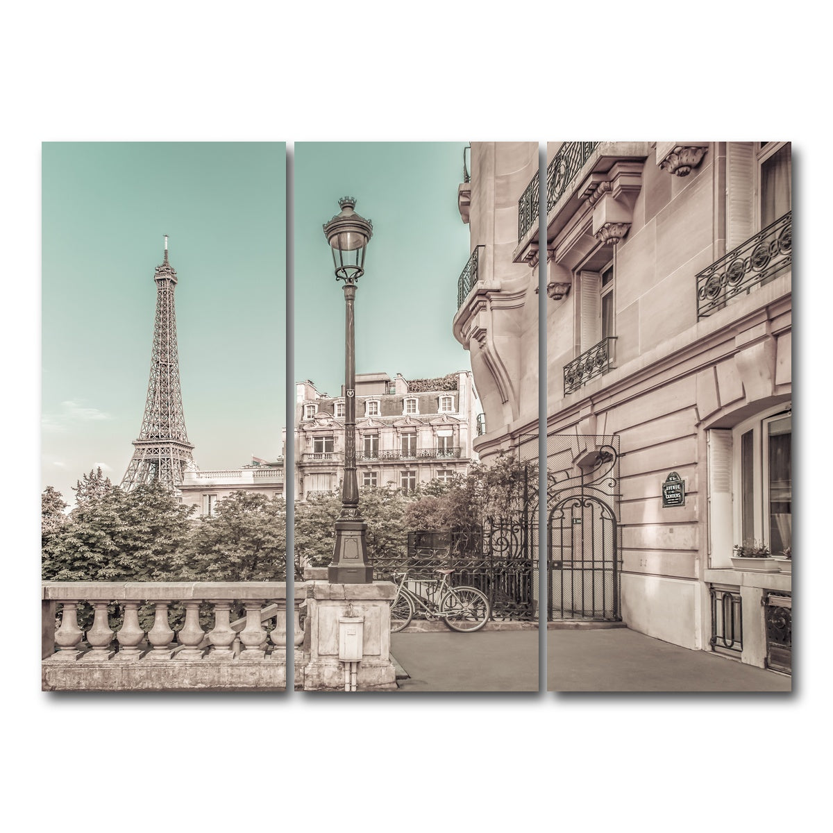 AUTO-MOCKUP WHITE | Paris Charm | 3 Piece | Gallery Wrap Canvas | group=8x18