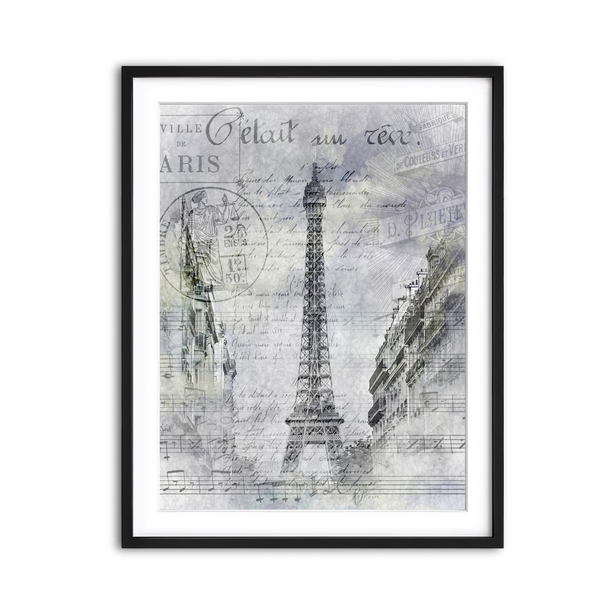 Framed Print 3x4 Black