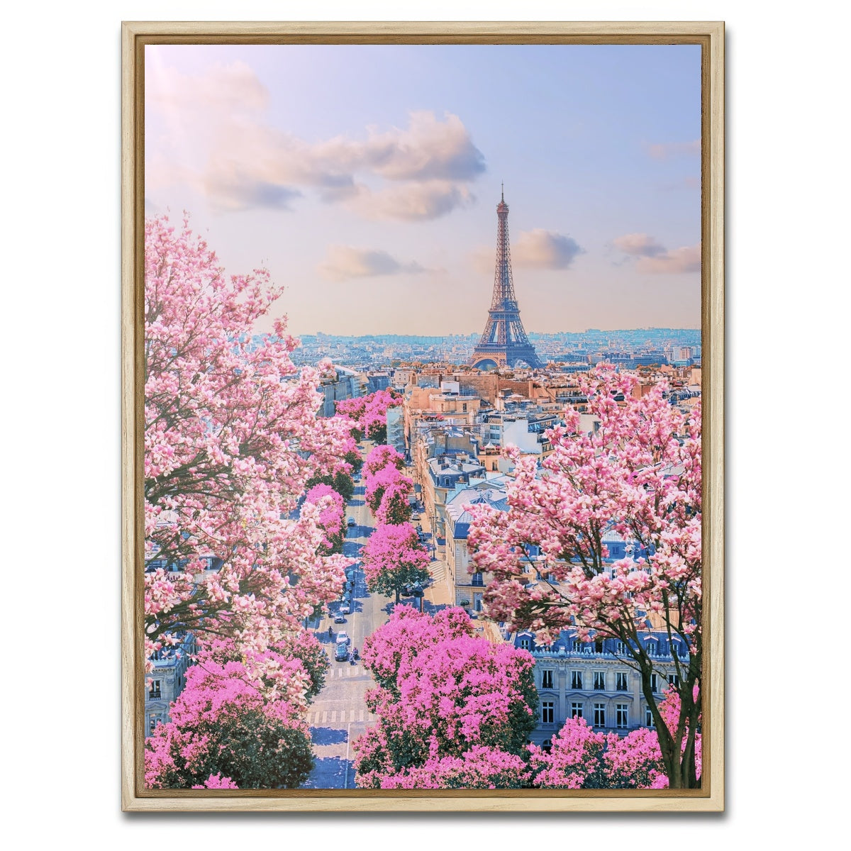 AUTO-MOCKUP WHITE | Paris Sakura | 1 Piece | Natural Framed Canvas | group=3x4