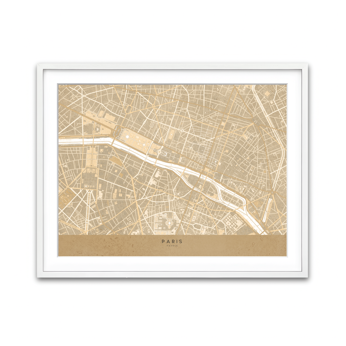 Framed Print 4x3 White