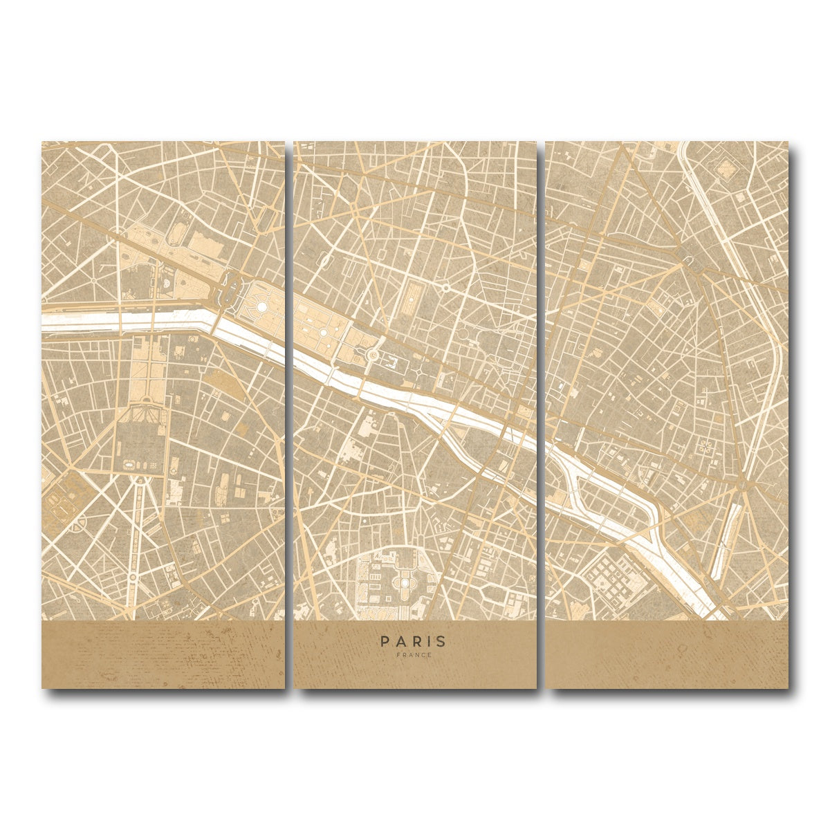 AUTO-MOCKUP WHITE | Paris | 3 Piece | Gallery Wrap Canvas | group=8x18
