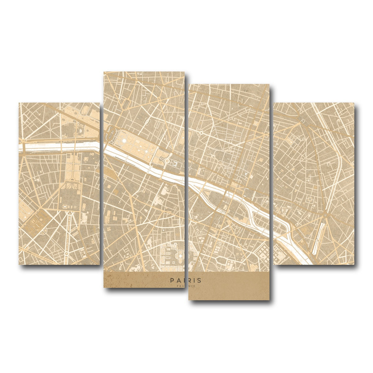 AUTO-MOCKUP WHITE | Paris | 4 Piece | Gallery Wrap Canvas | group=4_short