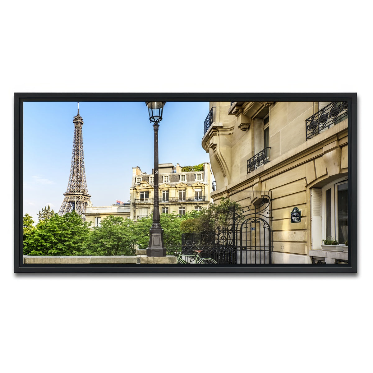 AUTO-MOCKUP WHITE | Parisian Charm | 1 Piece | Black Framed Canvas | group=2x1