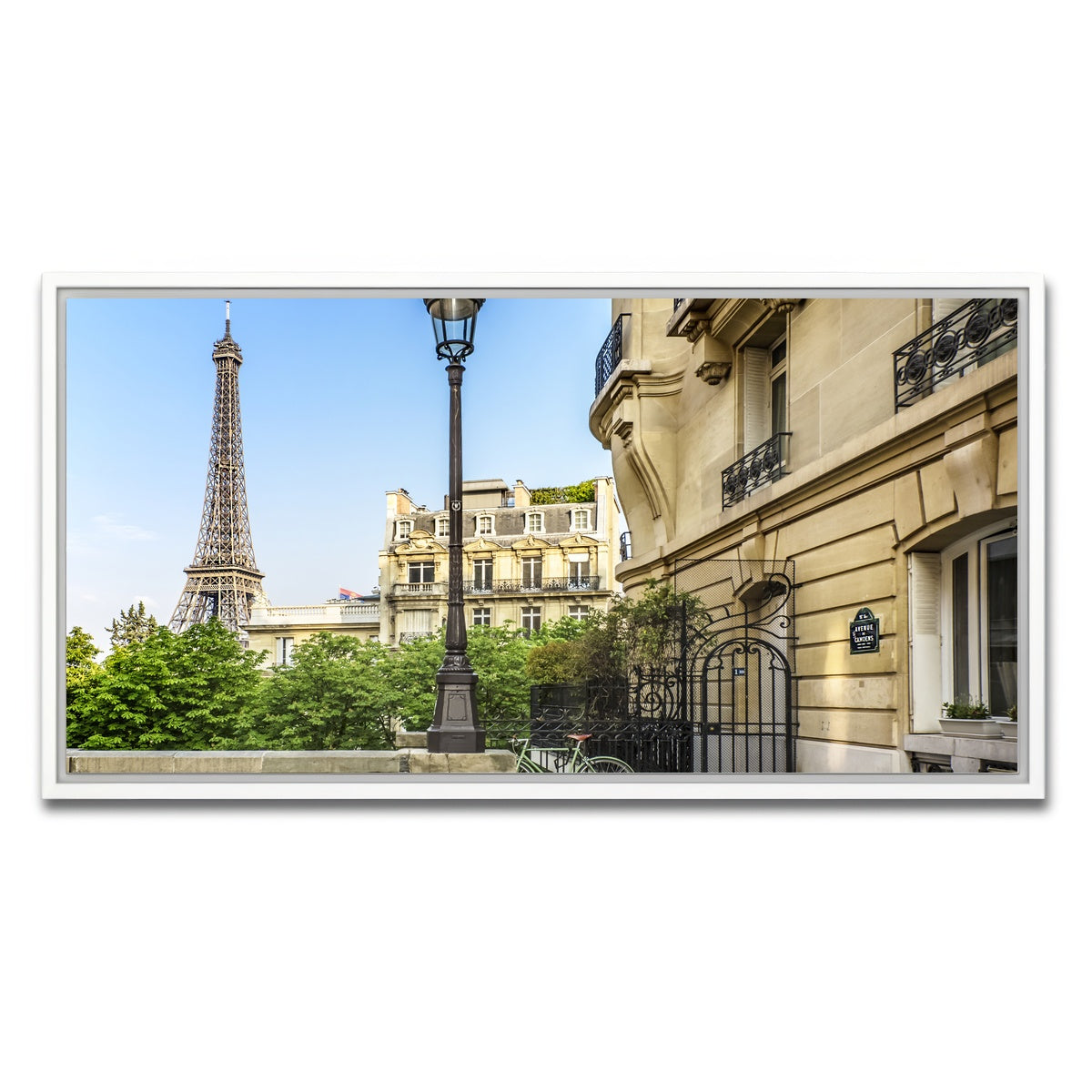 AUTO-MOCKUP WHITE | Parisian Charm | 1 Piece | White Framed Canvas | group=2x1