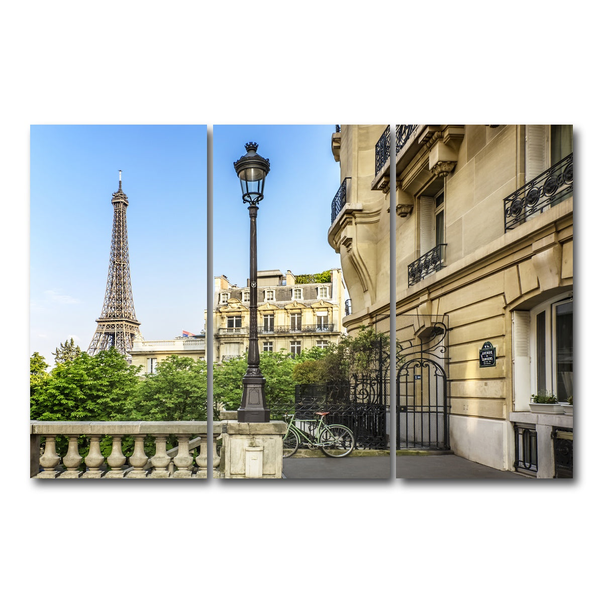 AUTO-MOCKUP WHITE | Parisian Charm | 3 Piece | Gallery Wrap Canvas | group=12x24