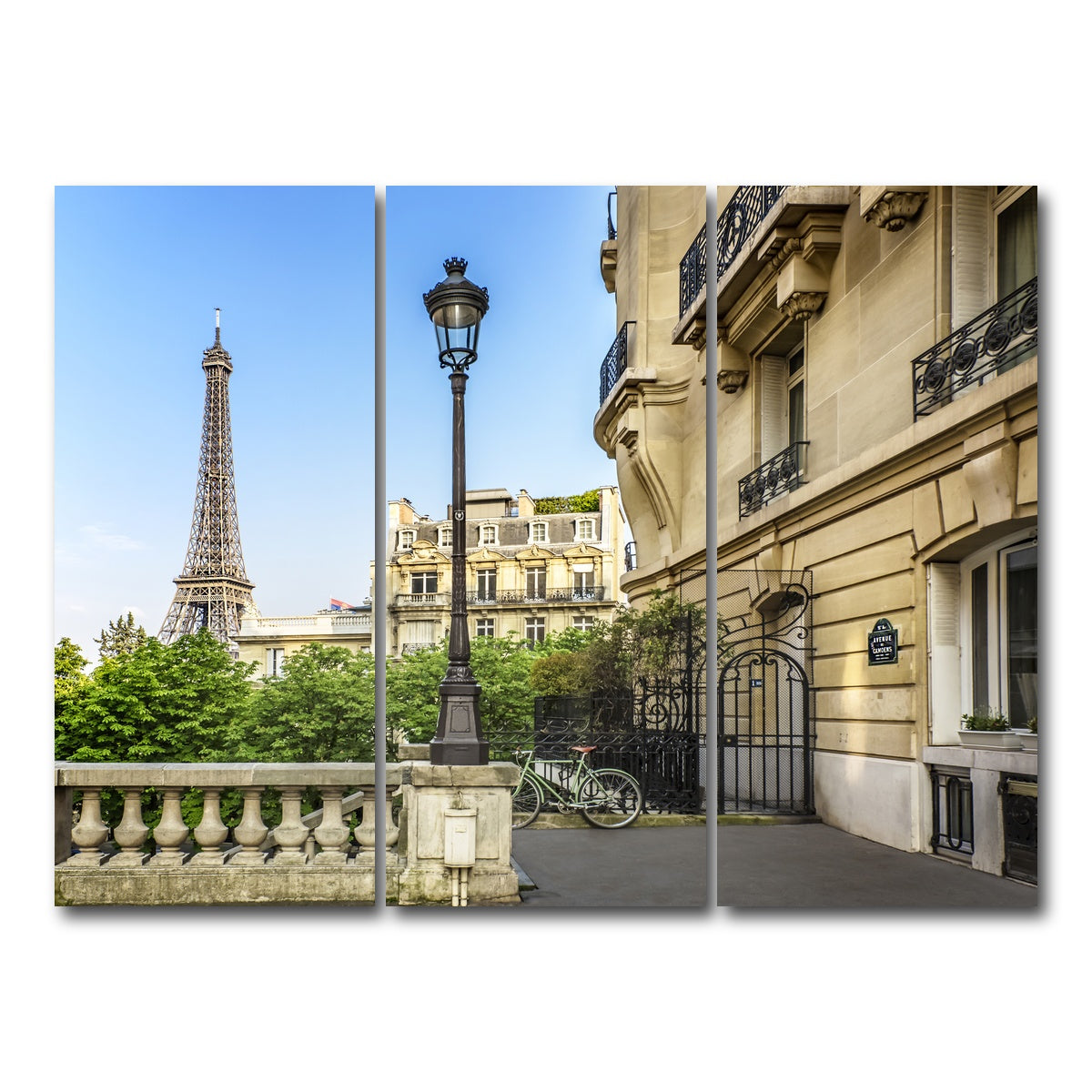 AUTO-MOCKUP WHITE | Parisian Charm | 3 Piece | Gallery Wrap Canvas | group=8x18