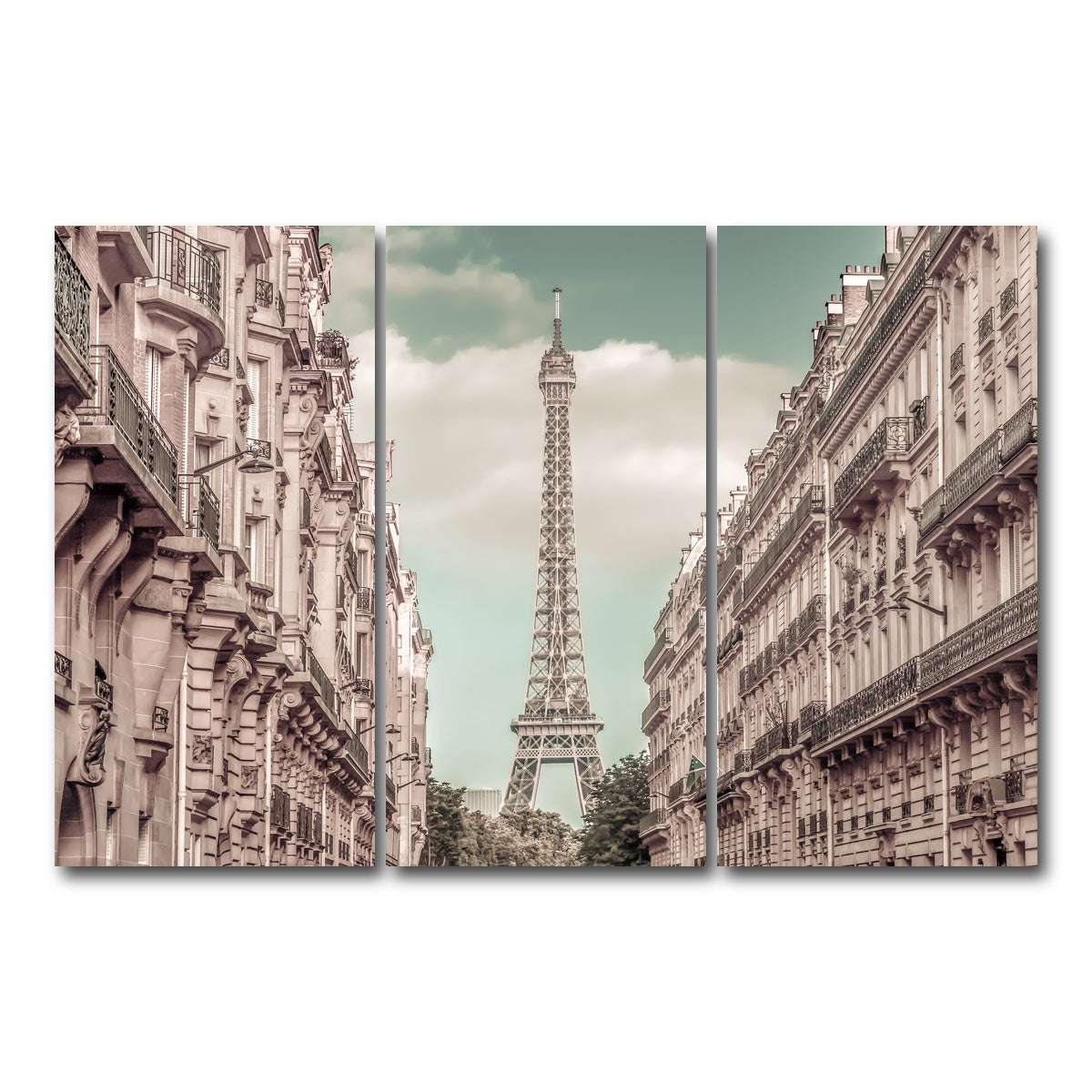 AUTO-MOCKUP WHITE | Parisian Flair | 3 Piece | Gallery Wrap Canvas | group=12x24