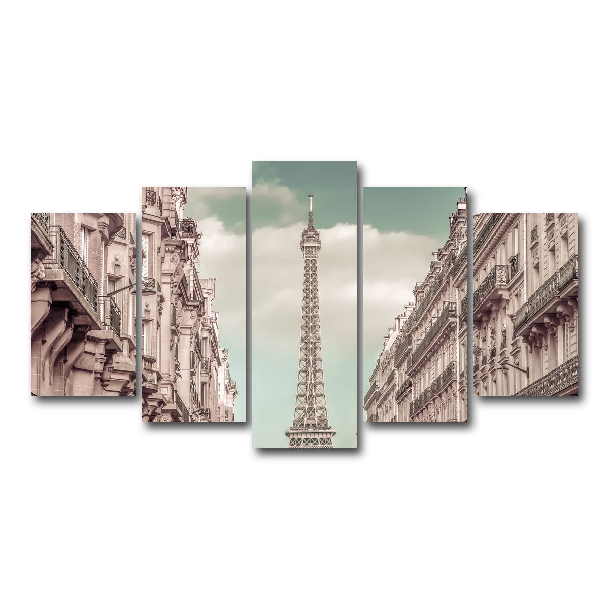 AUTO-MOCKUP WHITE | Parisian Flair | 5 Piece | Gallery Wrap Canvas | group=5_normal