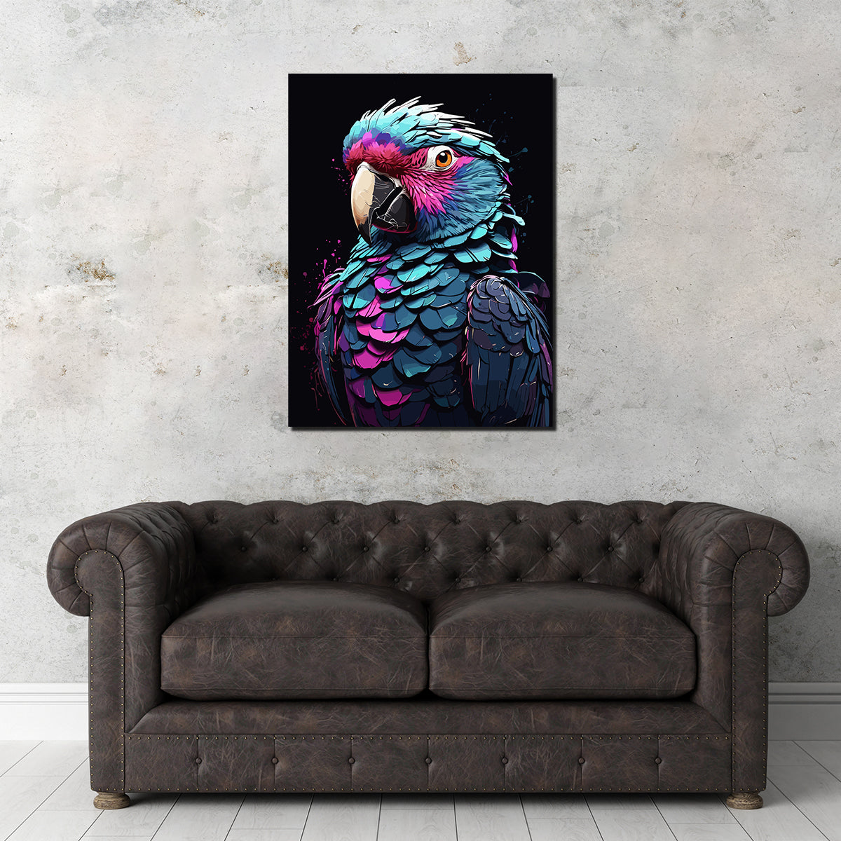 Parrot Animal Colorful Wall Art