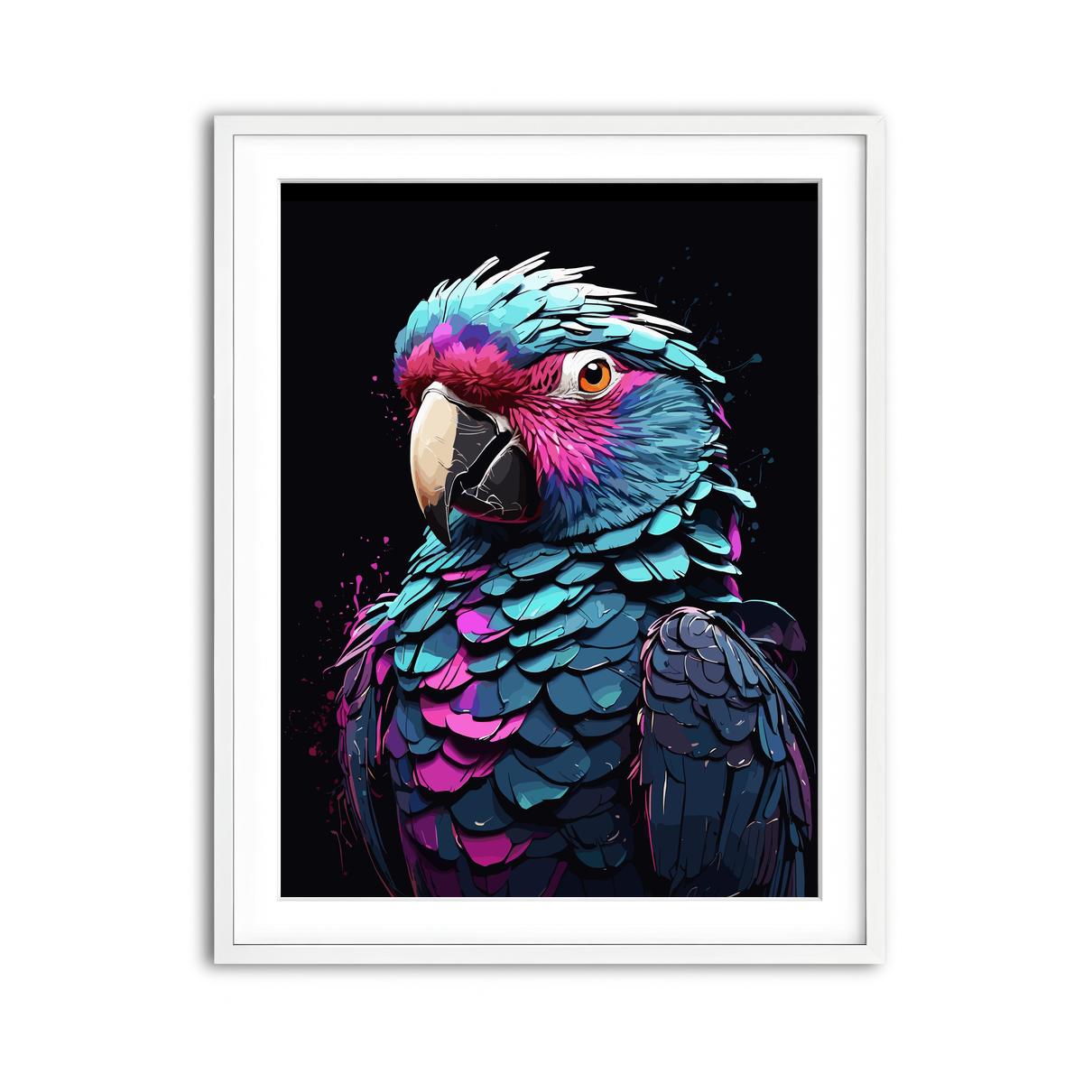 Framed Print 3x4 White