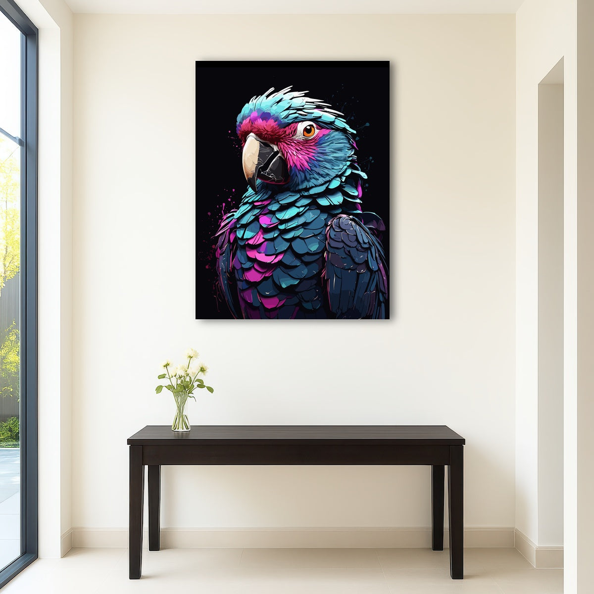 AUTO-MOCKUP ROOM | Parrot Animal Colorful