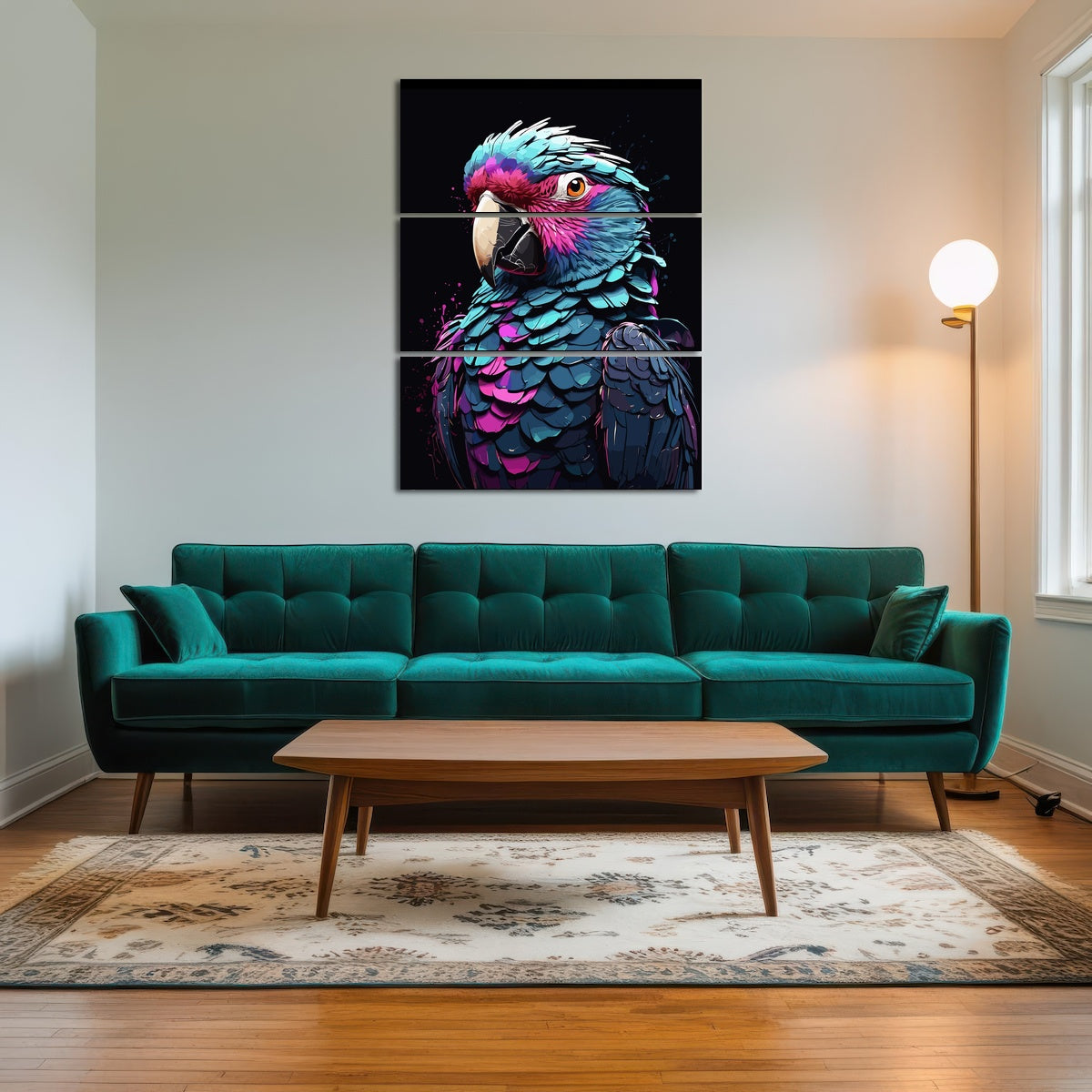 AUTO-MOCKUP ROOM | Parrot Animal Colorful