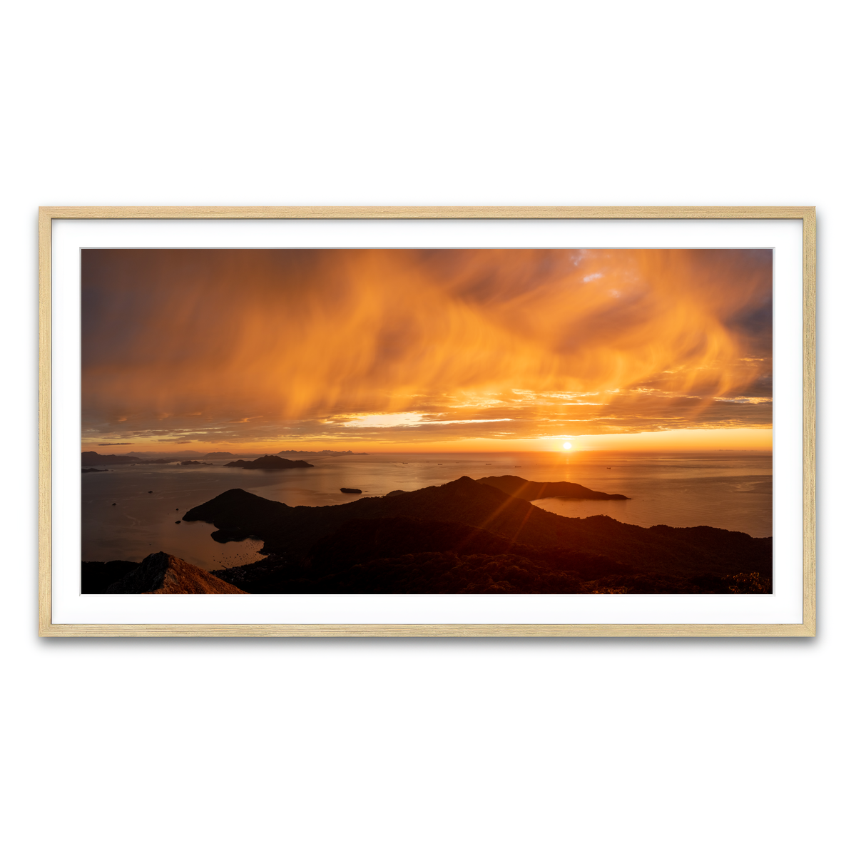 Framed Print 2x1 Natural