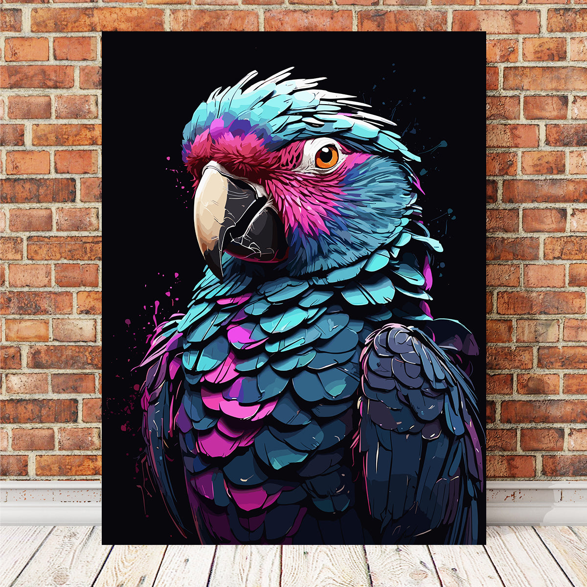 Parrot Animal Colorful Wall Art