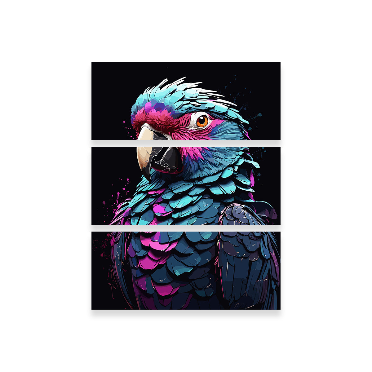 Parrot Animal Colorful Wall Art
