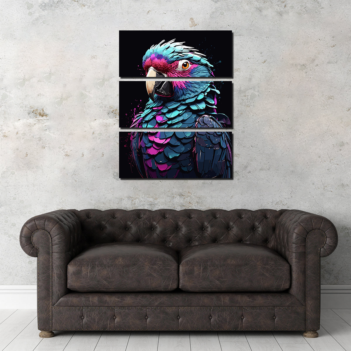 Parrot Animal Colorful Wall Art
