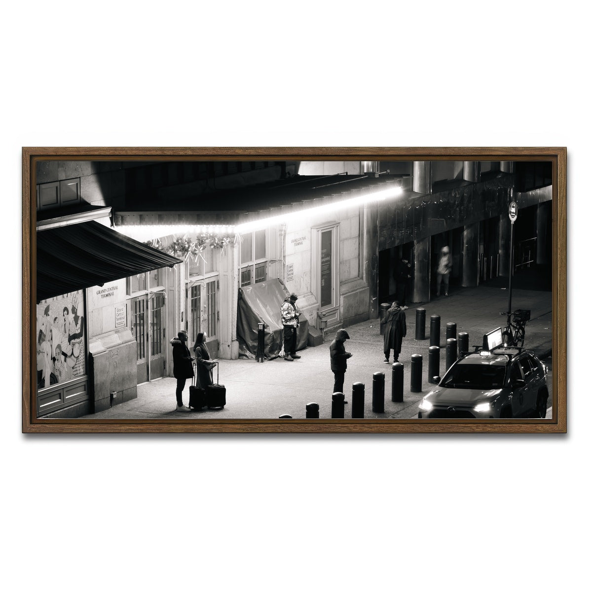 AUTO-MOCKUP WHITE | Passing Through the Night | 1 Piece | Walnut Framed Canvas | group=2x1
