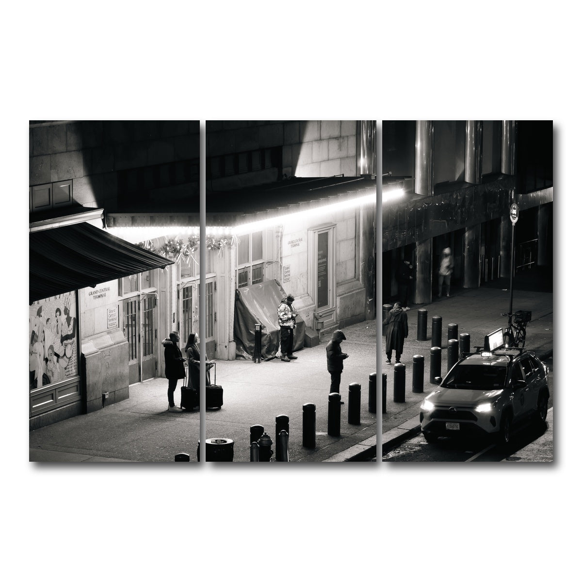 AUTO-MOCKUP WHITE | Passing Through the Night | 3 Piece | Gallery Wrap Canvas | group=12x24