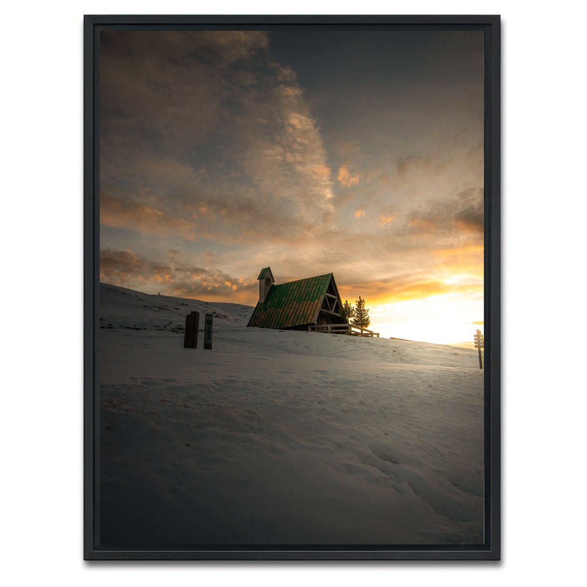 AUTO-MOCKUP WHITE | Passo Giau | 1 Piece | Black Framed Canvas | group=3x4