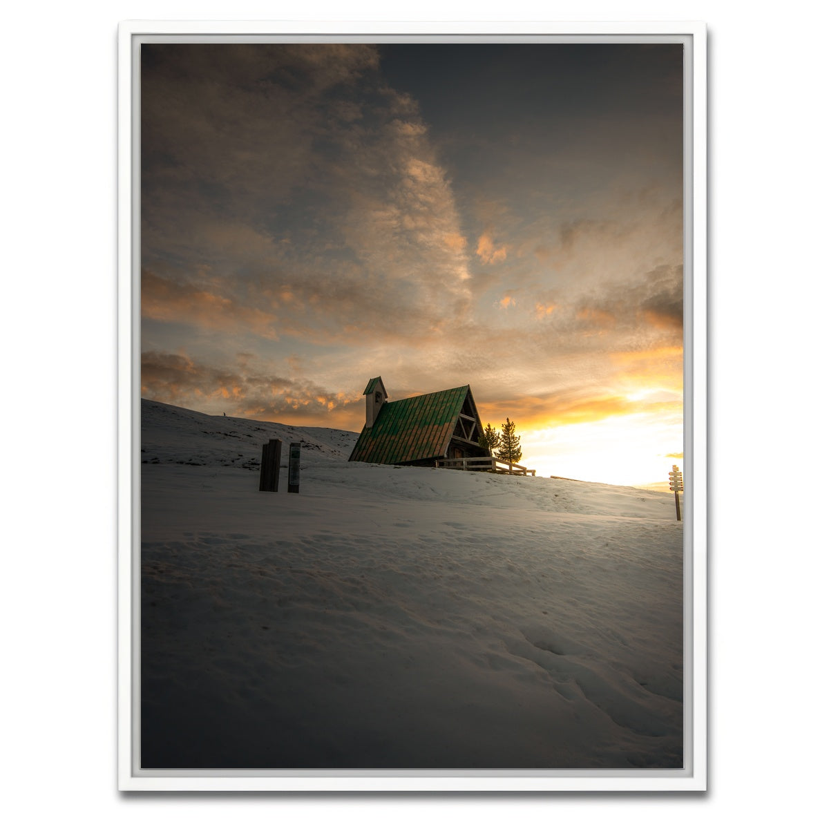 AUTO-MOCKUP WHITE | Passo Giau | 1 Piece | White Framed Canvas | group=3x4